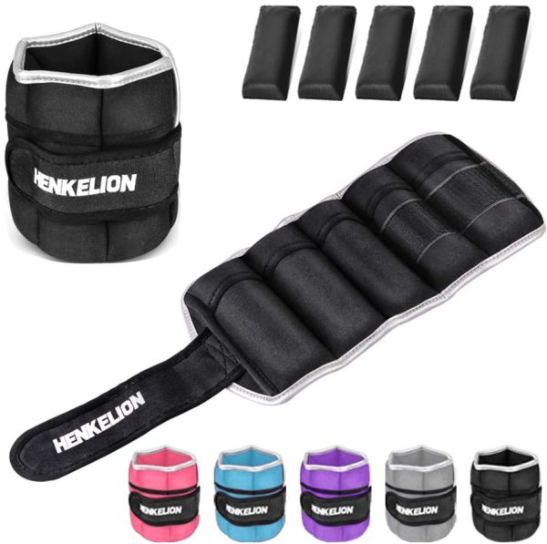 Wrist/Ankle Weights by Henkelion: Adjustable up to 2, 4, 6, 8, & 10lbs #Endorsed by @CoachJibbz