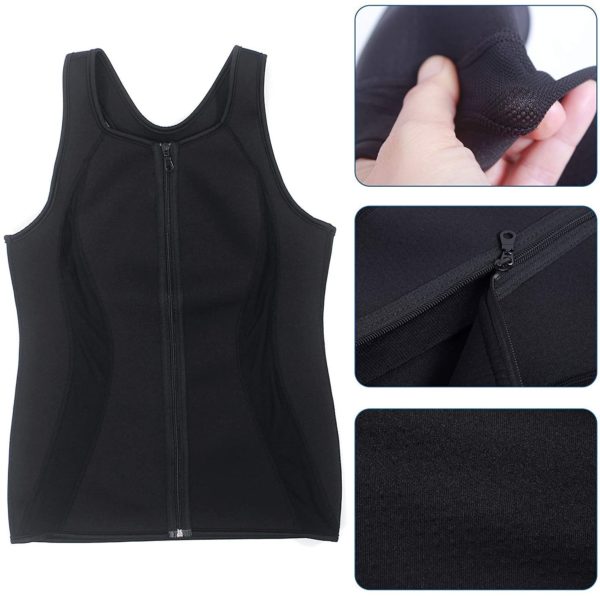 Men's Neoprene Workout Sauna Vest to Support Posture & Weight Loss #Endorsed by @CoachJibbz - Image 2