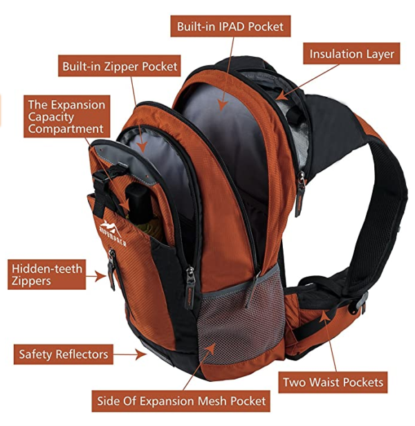 Sport & Hiking Backpack with Insulated Section and 2.5L Water Bag #Endorsed by @CoachJibbz - Image 3