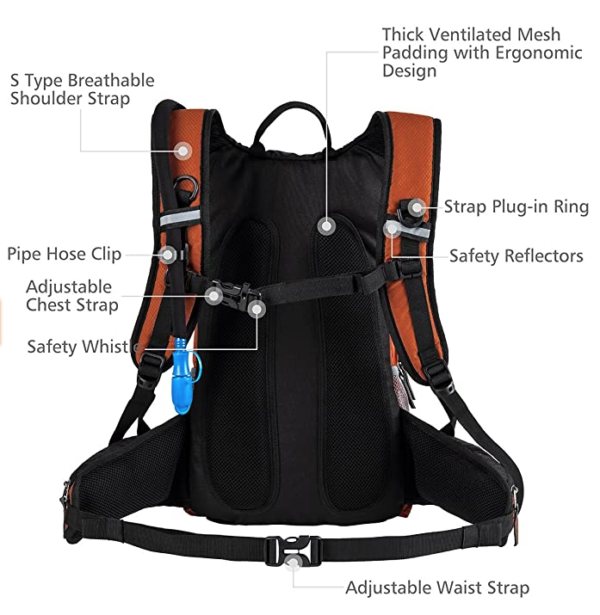 Sport & Hiking Backpack with Insulated Section and 2.5L Water Bag #Endorsed by @CoachJibbz - Image 6