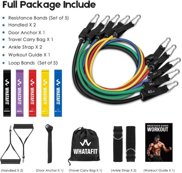 Full Set of Resistance Bands & Cables along with Handles and Anchor #Endorsed by @CoachJibbz - Image 2